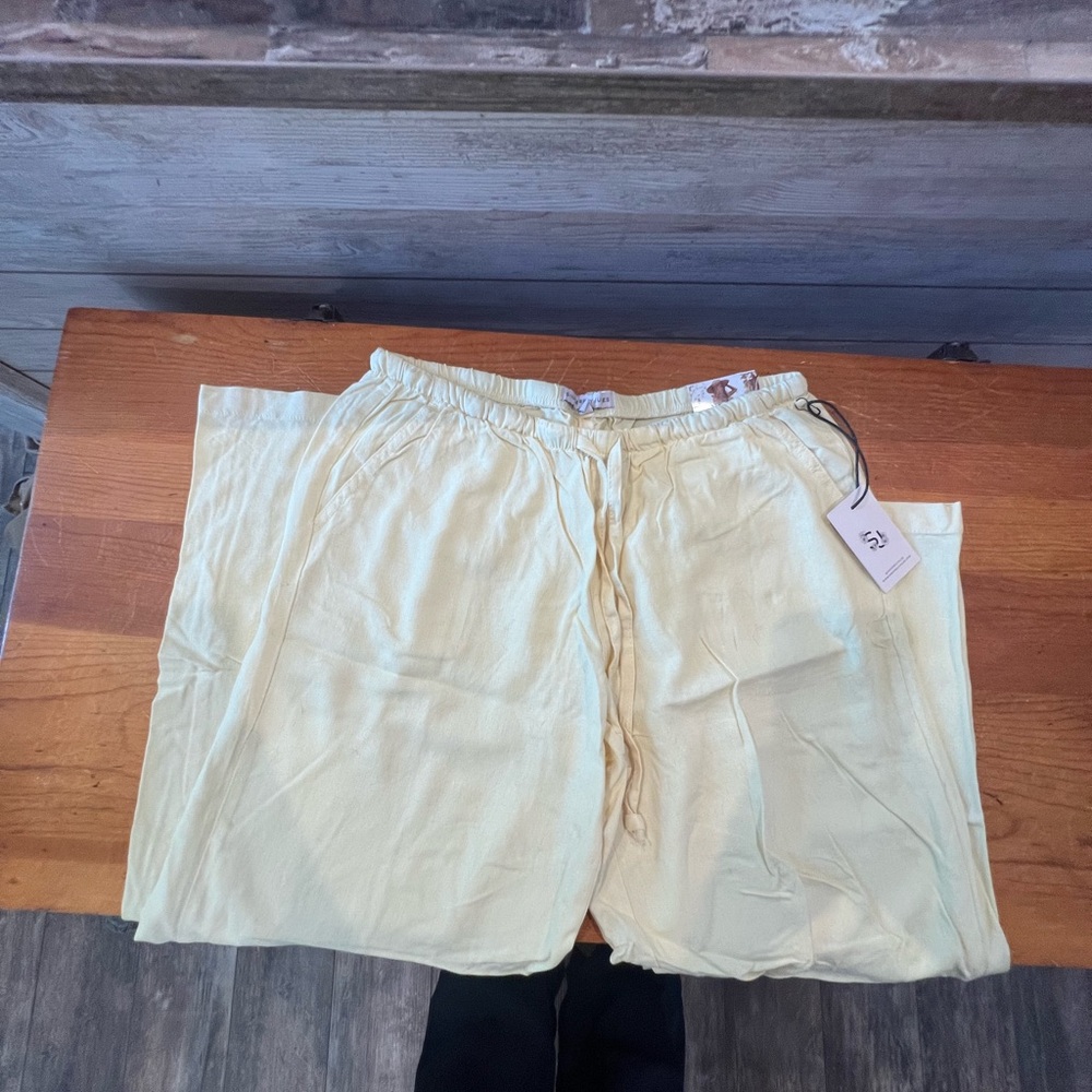 Sincerely Jules Soft Yellow Pants